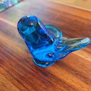 vintage bluebird of happiness votive candle holder signed leoward 1993